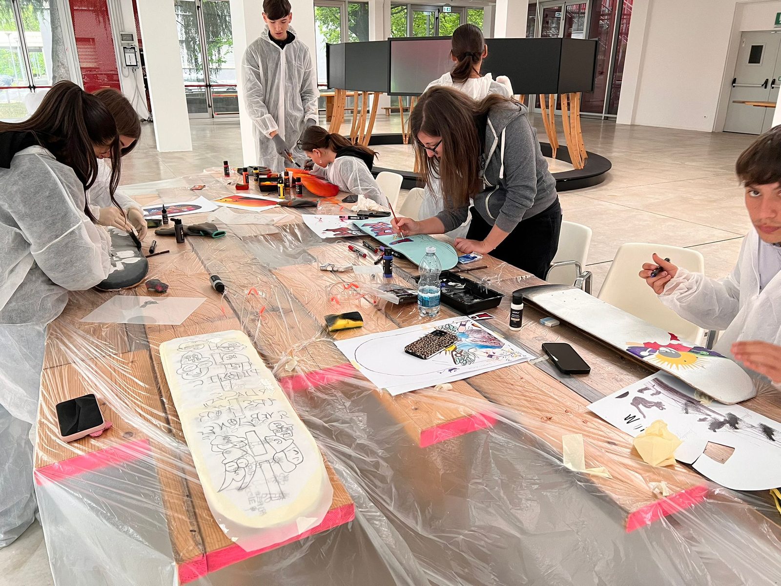 Workshop skateboard art — Istituto Kandinsky, Milano