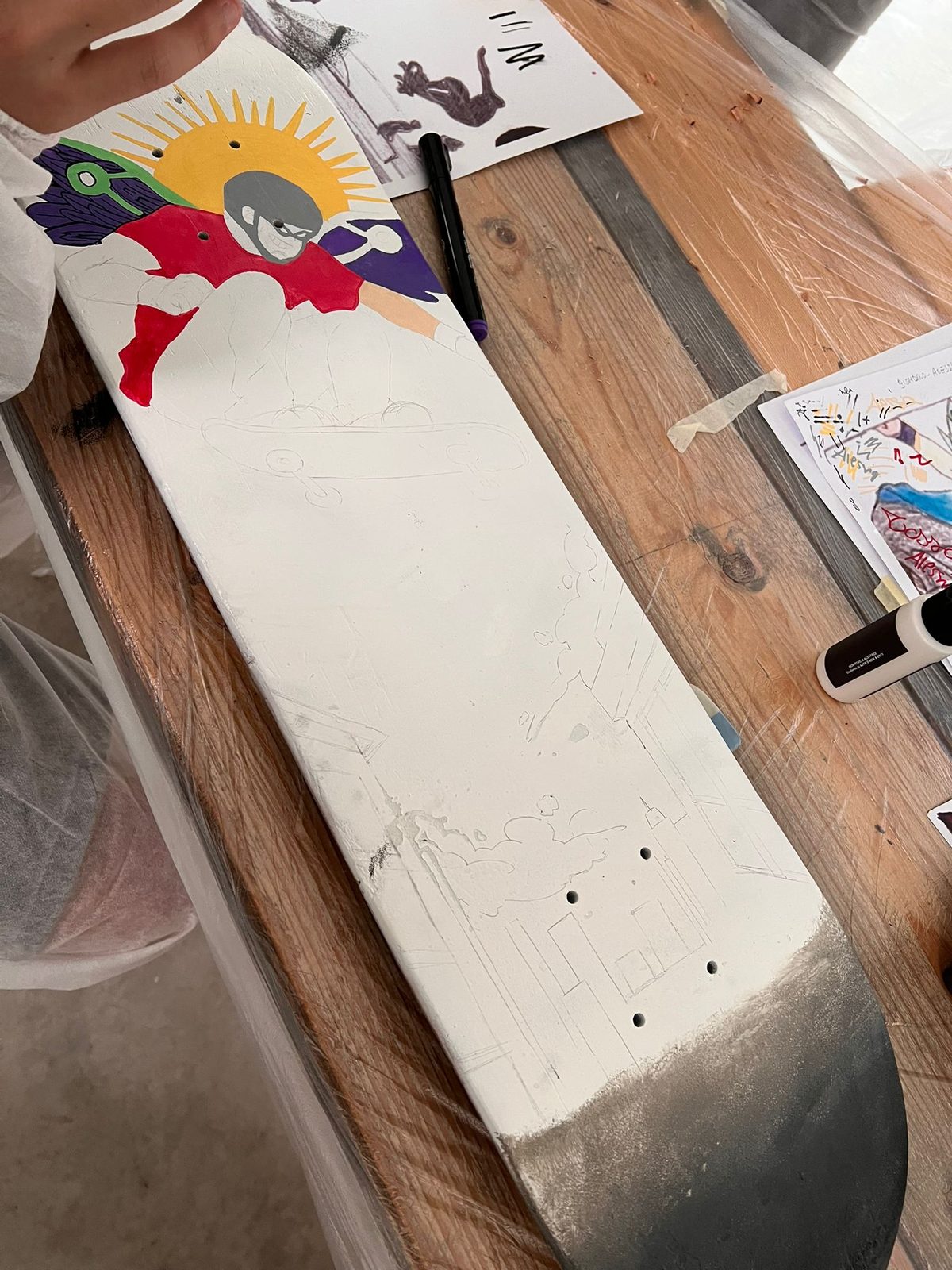 Workshop skateboard art — Istituto Kandinsky, Milano