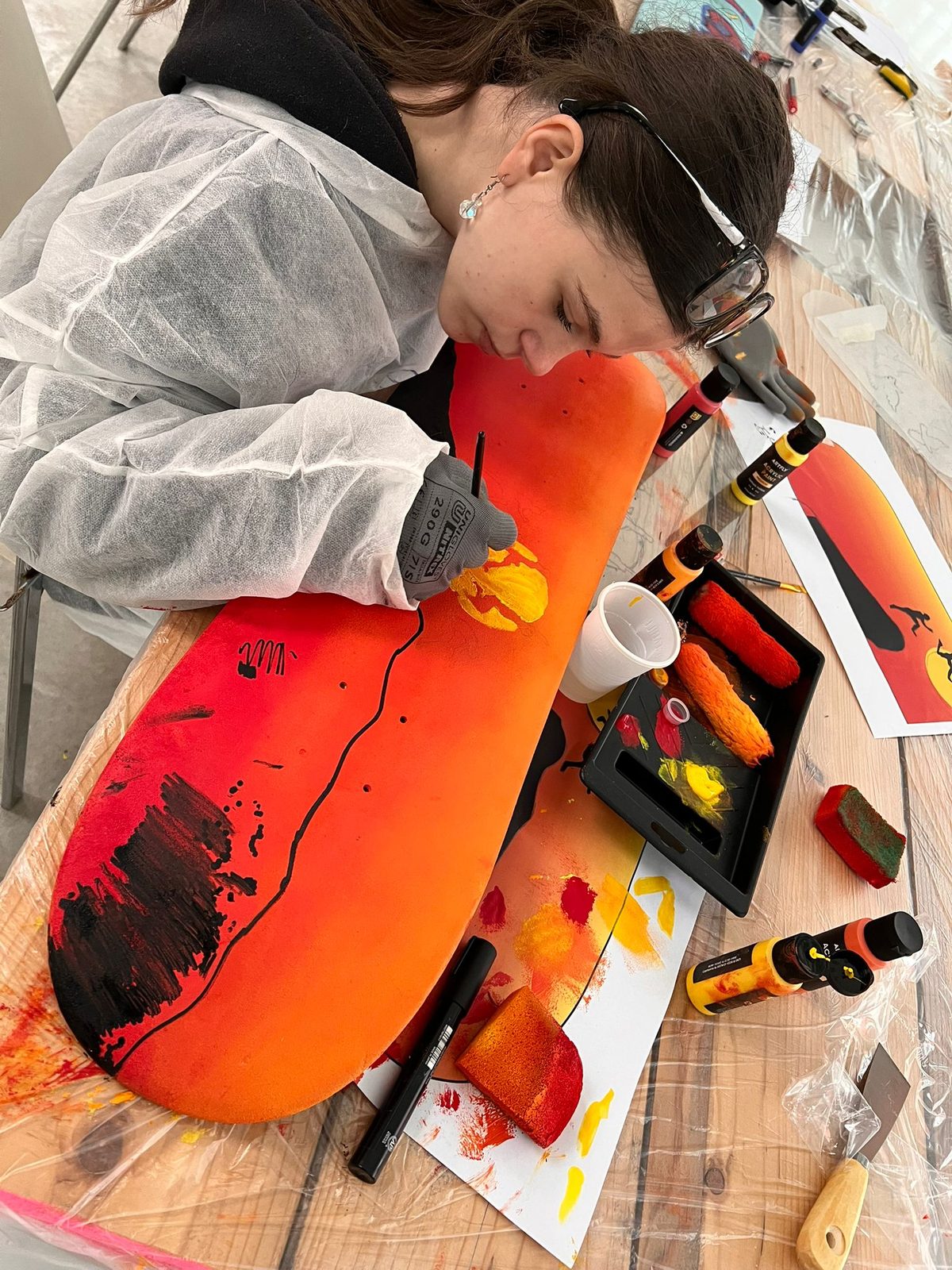 Workshop skateboard art — Istituto Kandinsky, Milano