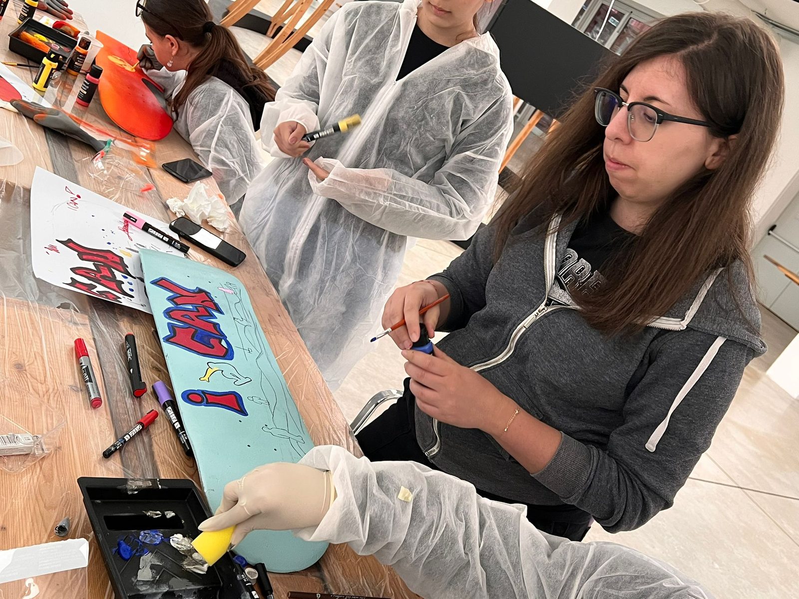 Workshop skateboard art — Istituto Kandinsky, Milano
