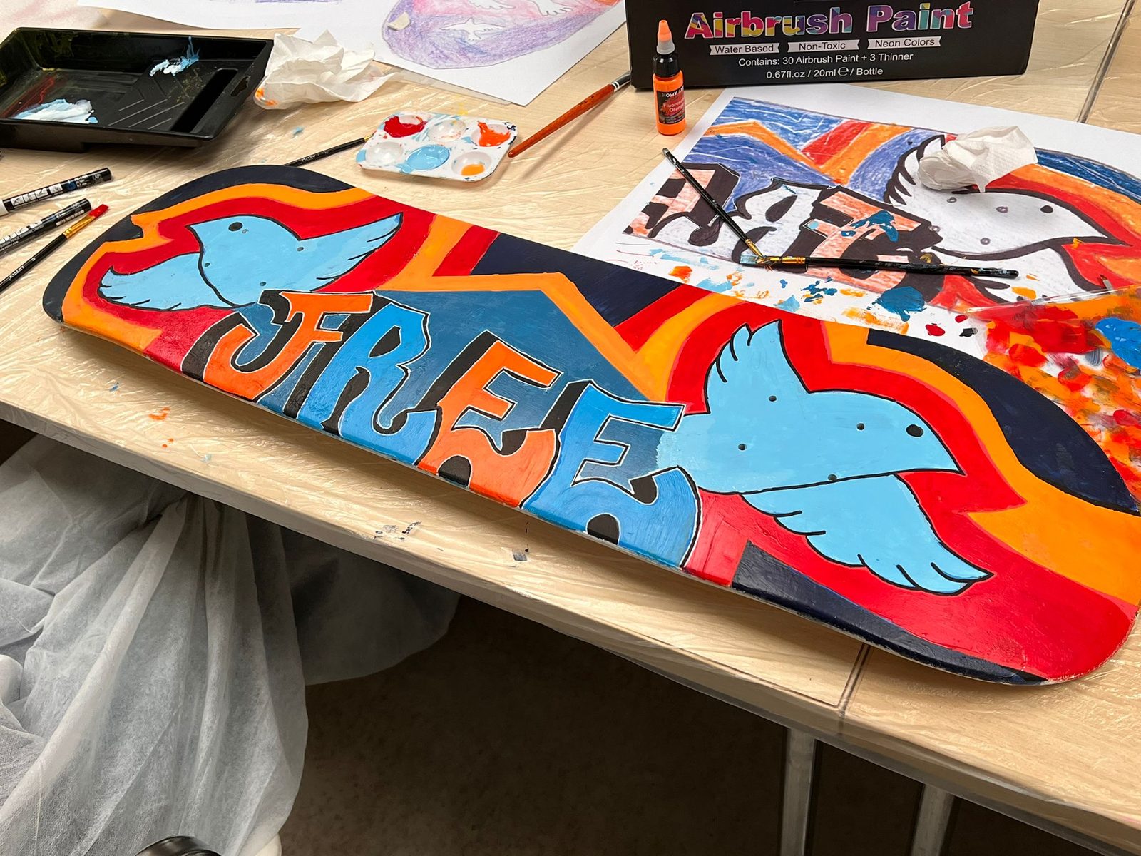 Workshop skateboard art — Istituto Kandinsky, Milano