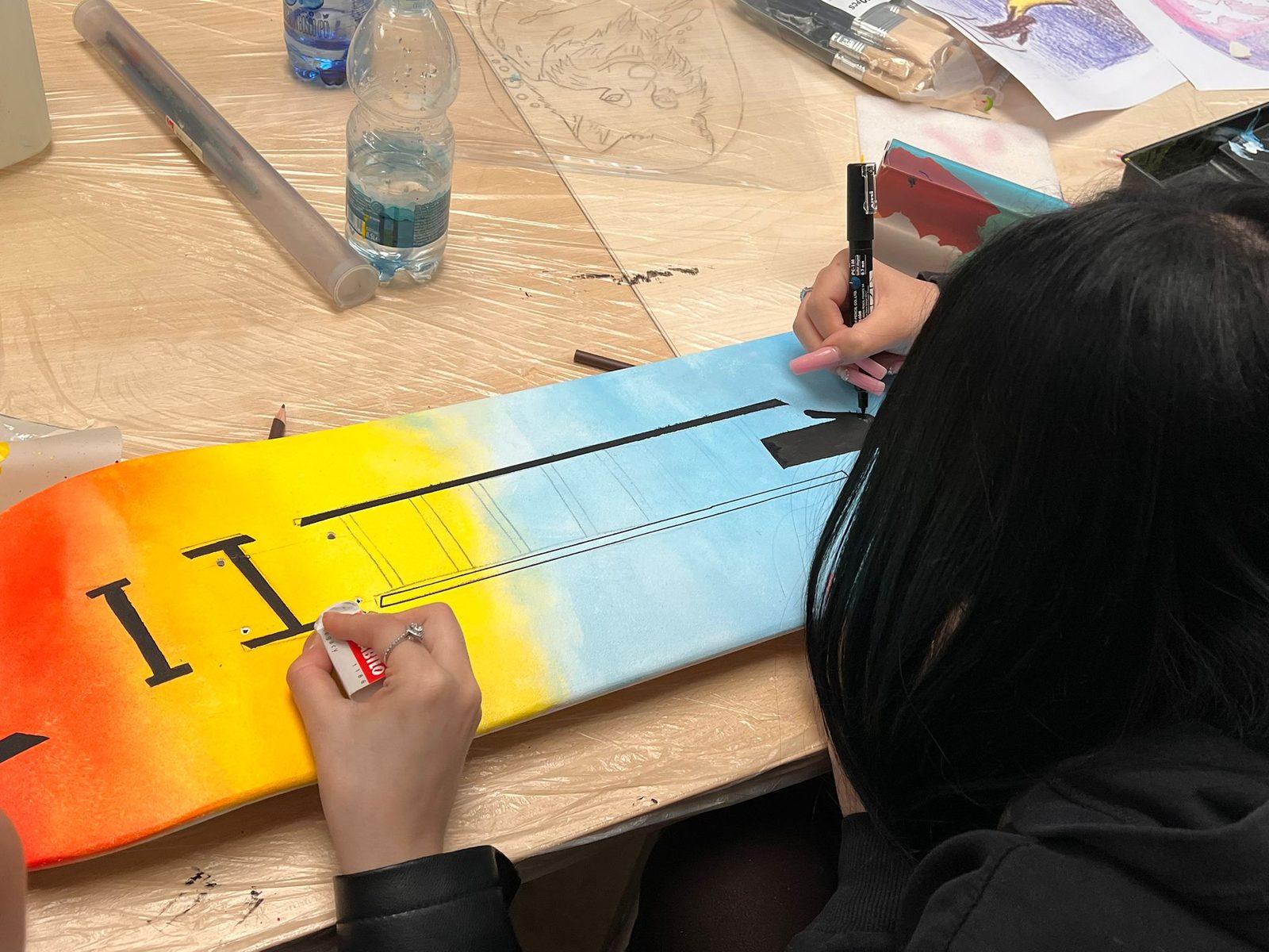 Workshop skateboard art — Istituto Kandinsky, Milano