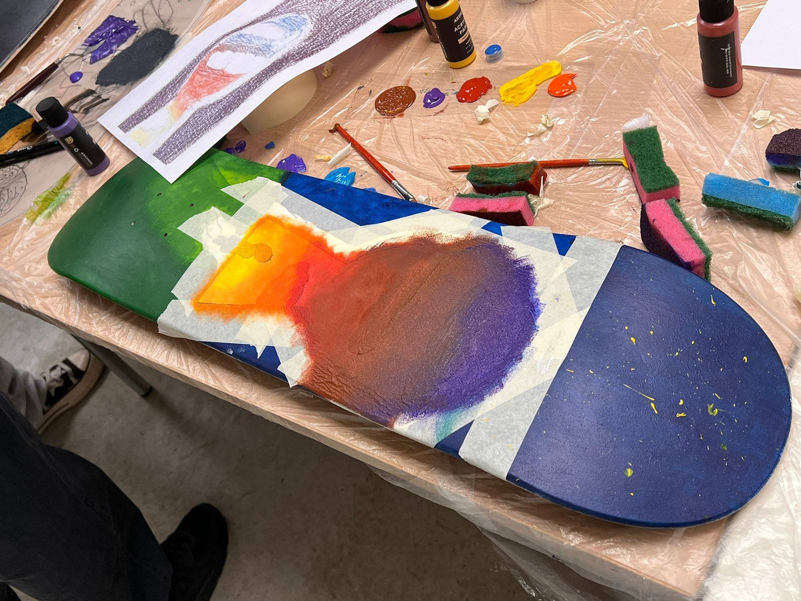 Workshop skateboard art — Istituto Kandinsky, Milano