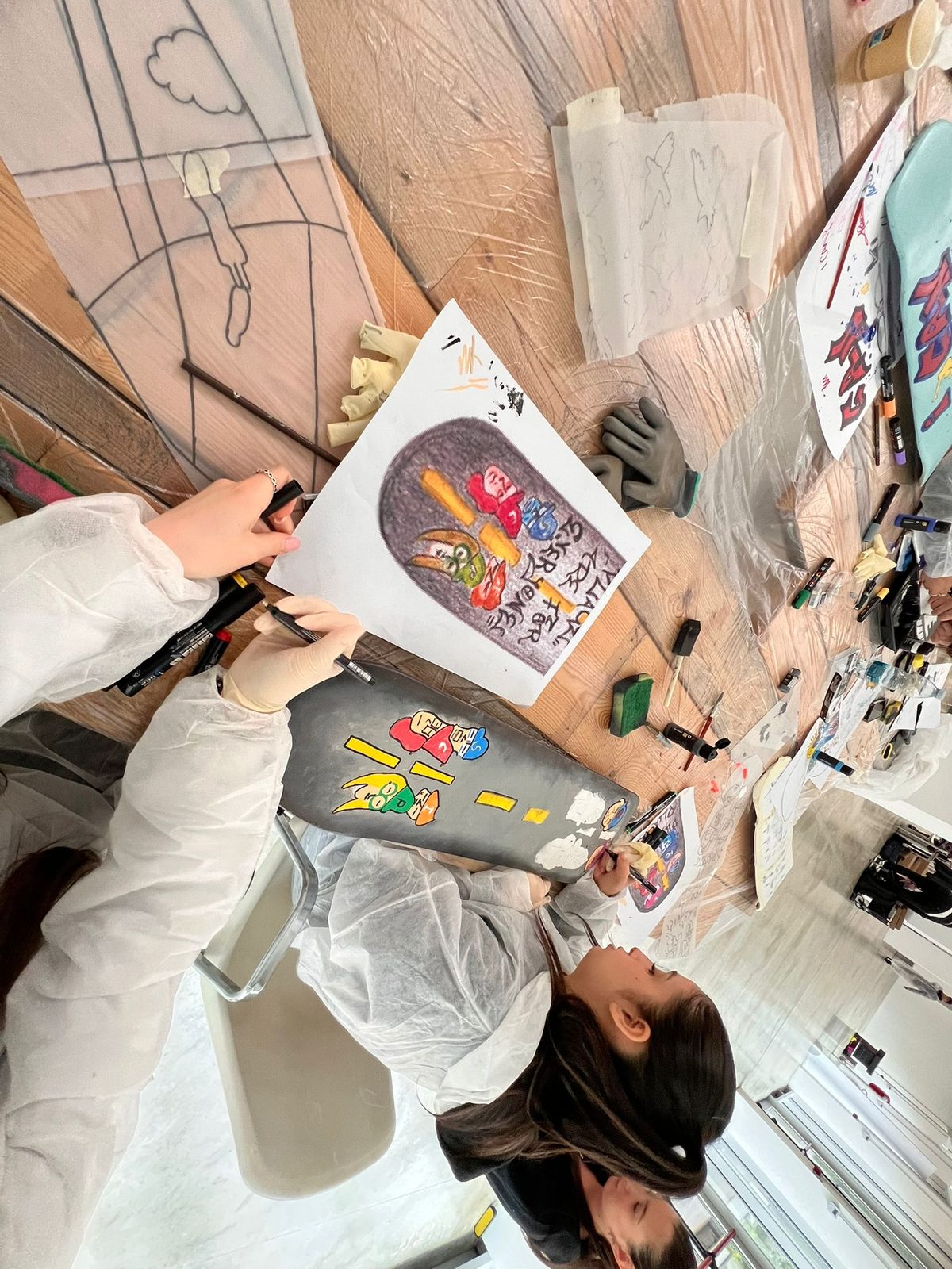 Workshop skateboard art — Istituto Kandinsky, Milano