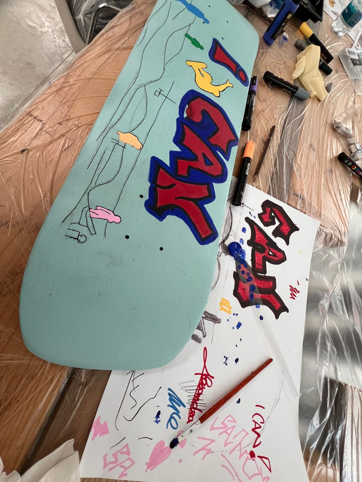Workshop skateboard art — Istituto Kandinsky, Milano
