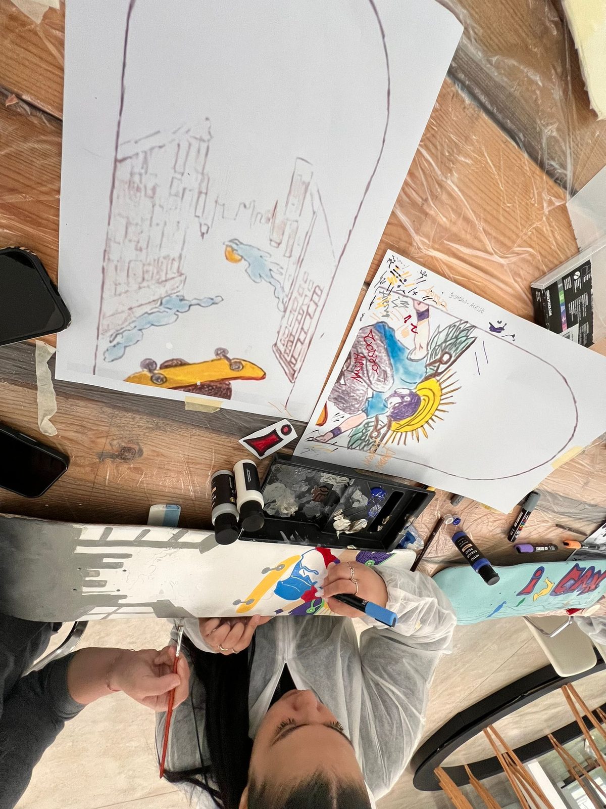 Workshop skateboard art — Istituto Kandinsky, Milano