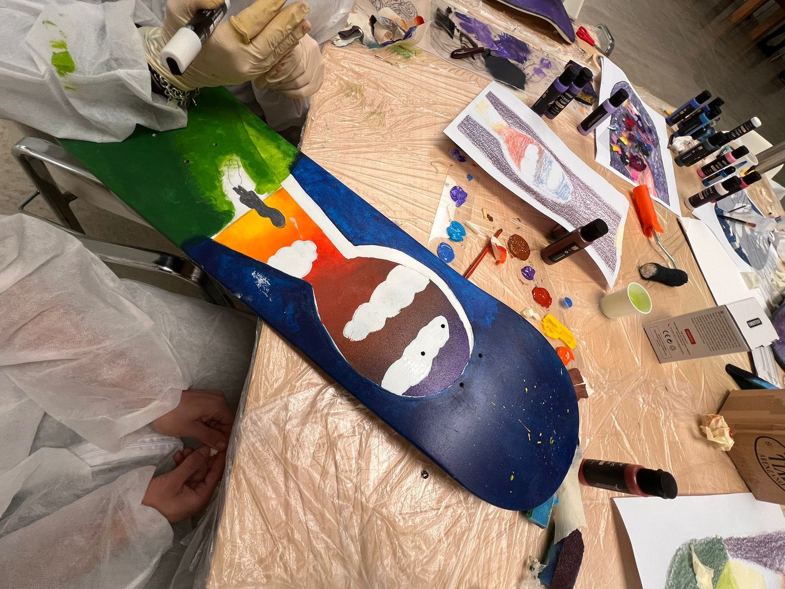Workshop skateboard art — Istituto Kandinsky, Milano