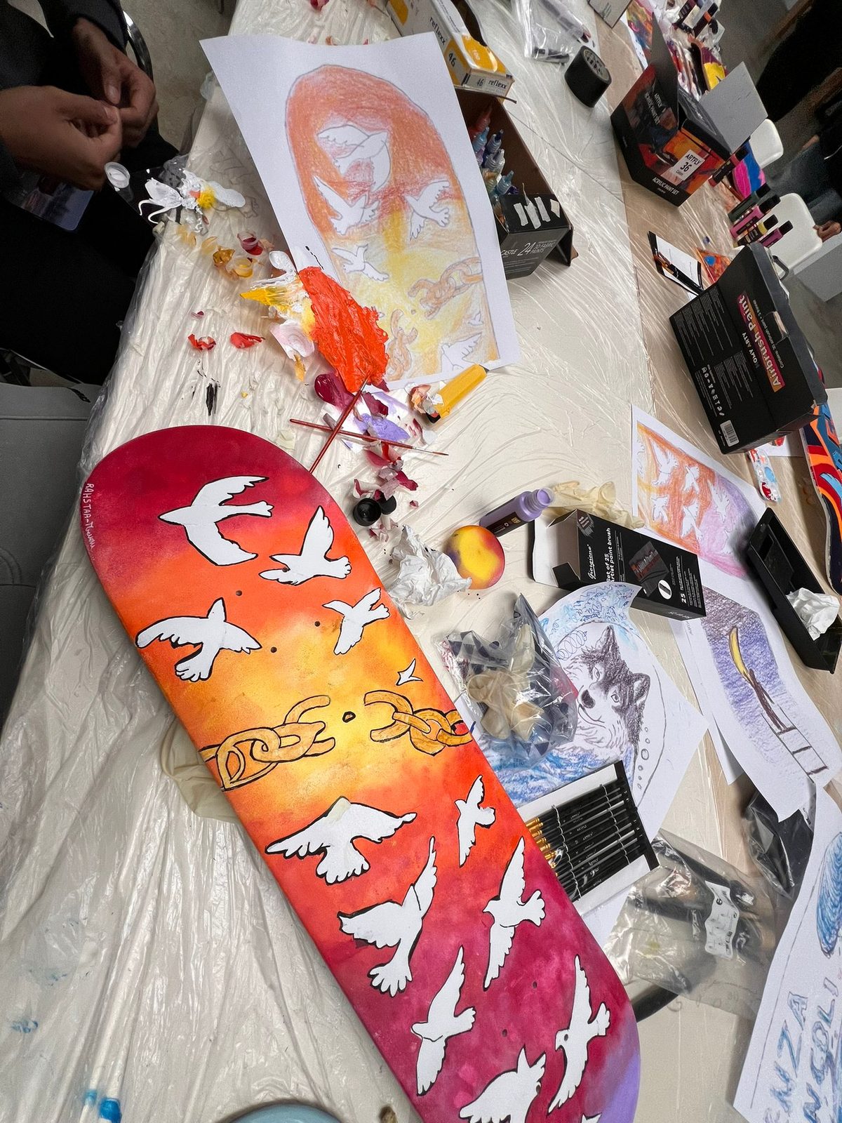 Workshop skateboard art — Istituto Kandinsky, Milano