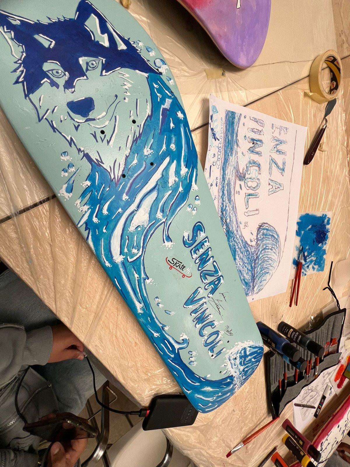 Workshop skateboard art — Istituto Kandinsky, Milano