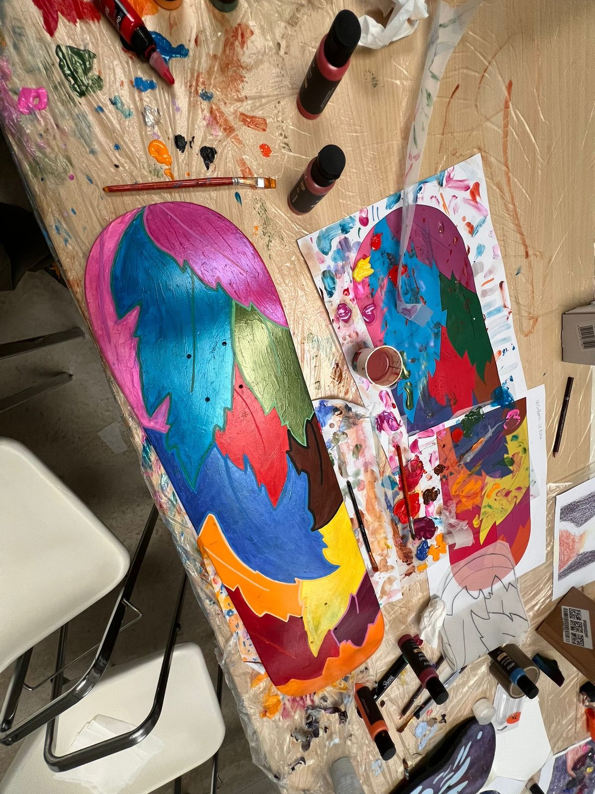Workshop skateboard art — Istituto Kandinsky, Milano