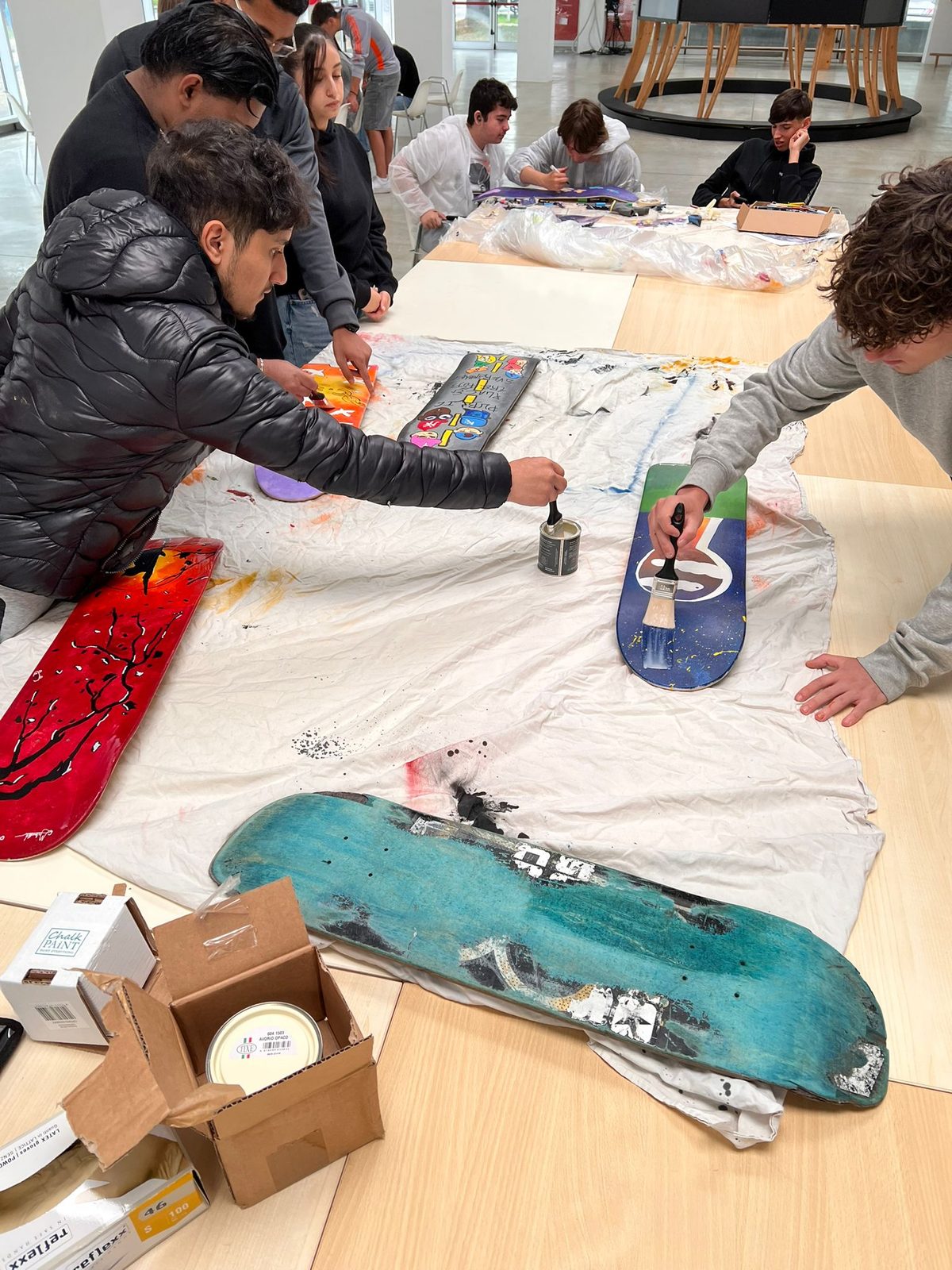Workshop skateboard art — Istituto Kandinsky, Milano